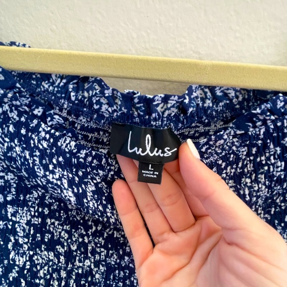 Womens Blue/White Maxi Dress Size L - Picture 4 of 9